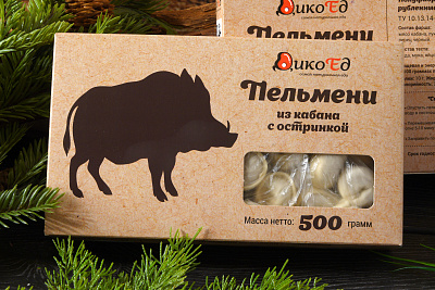 Превью Пельмени из кабана с остринкой 500 г.